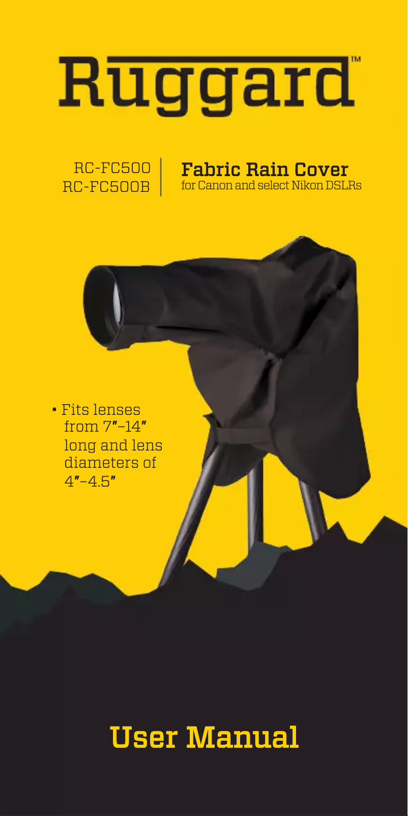 Page 1 de la notice Manuel utilisateur Ruggard RC-FC500B