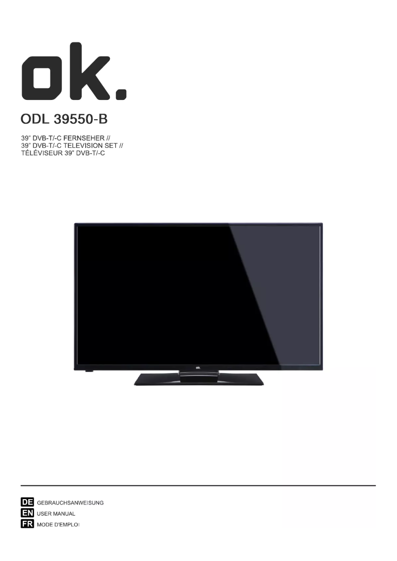 Página 1 del manual Manual de usuario OK ODL 39550-B