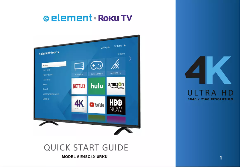 Image de la première page du manuel de l'appareil E4SC4018RKU