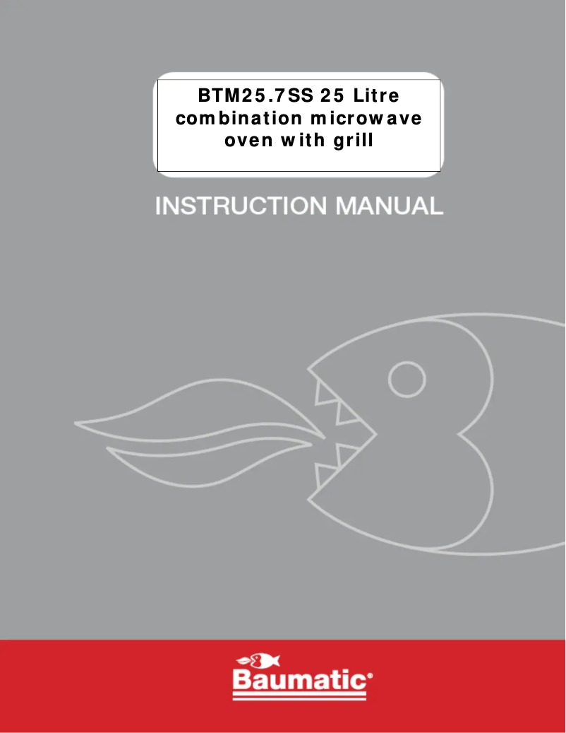 Page n°1 - Manuel utilisateur Baumatic BTM25.7SS