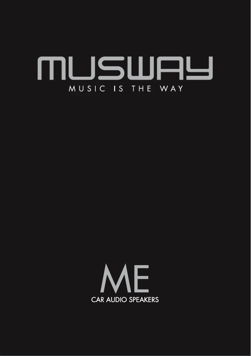 Page 1 de la notice Manuel utilisateur Musway ME52