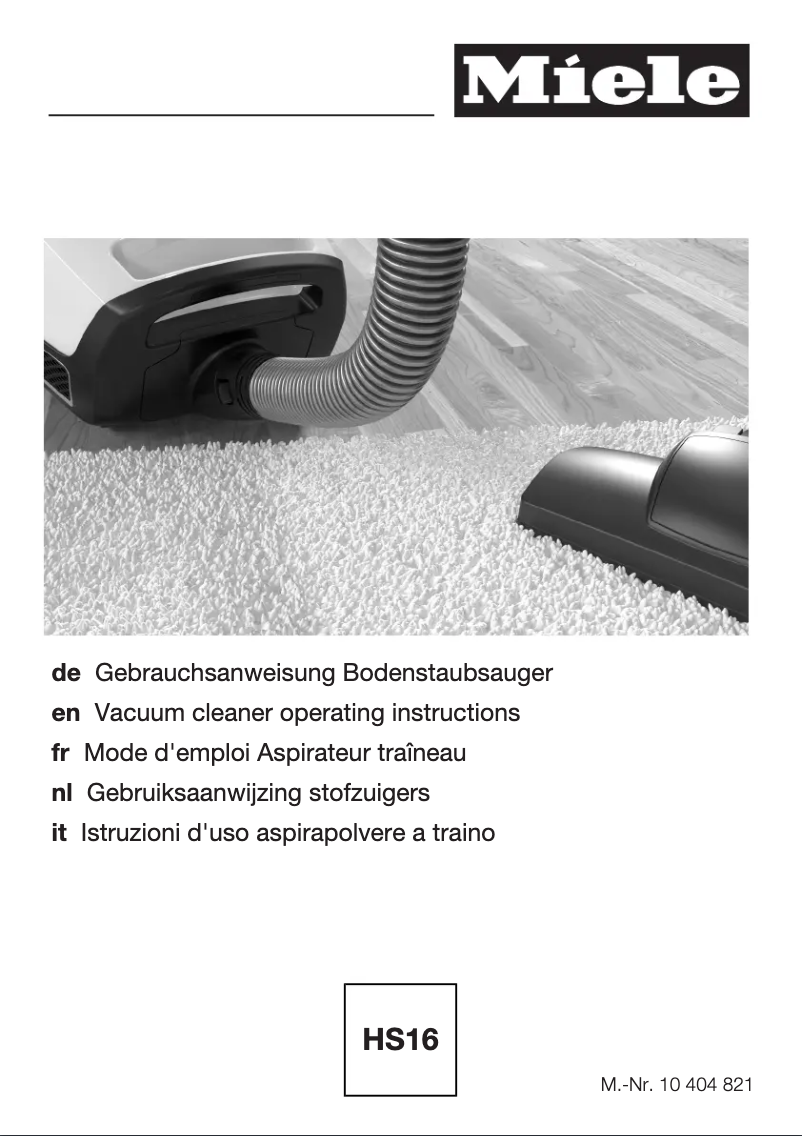 Page 1 de la notice Manuel utilisateur Miele Blizzard CX1 Pearl EcoLine