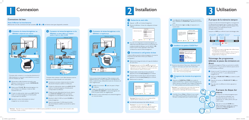 Page 1 of the manual Quick Start Guide Philips HDR3810