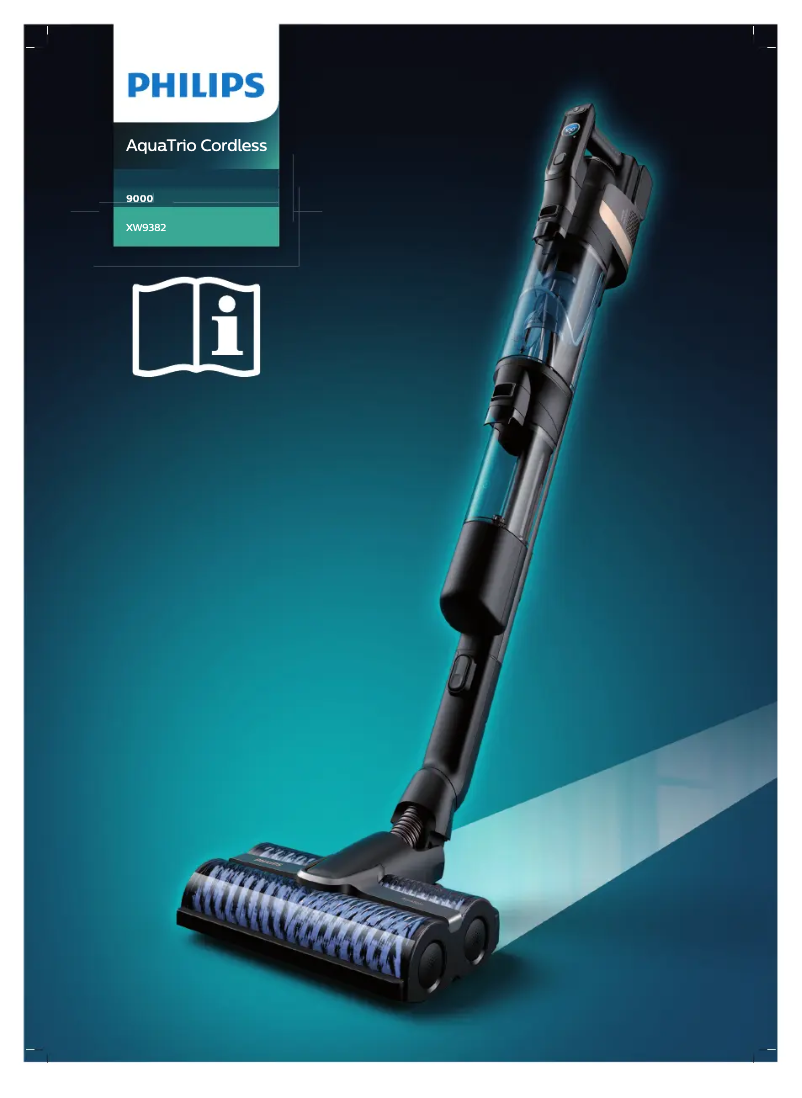 Page 1 de la notice Manuel utilisateur Philips AquaTrio Cordless XW9382