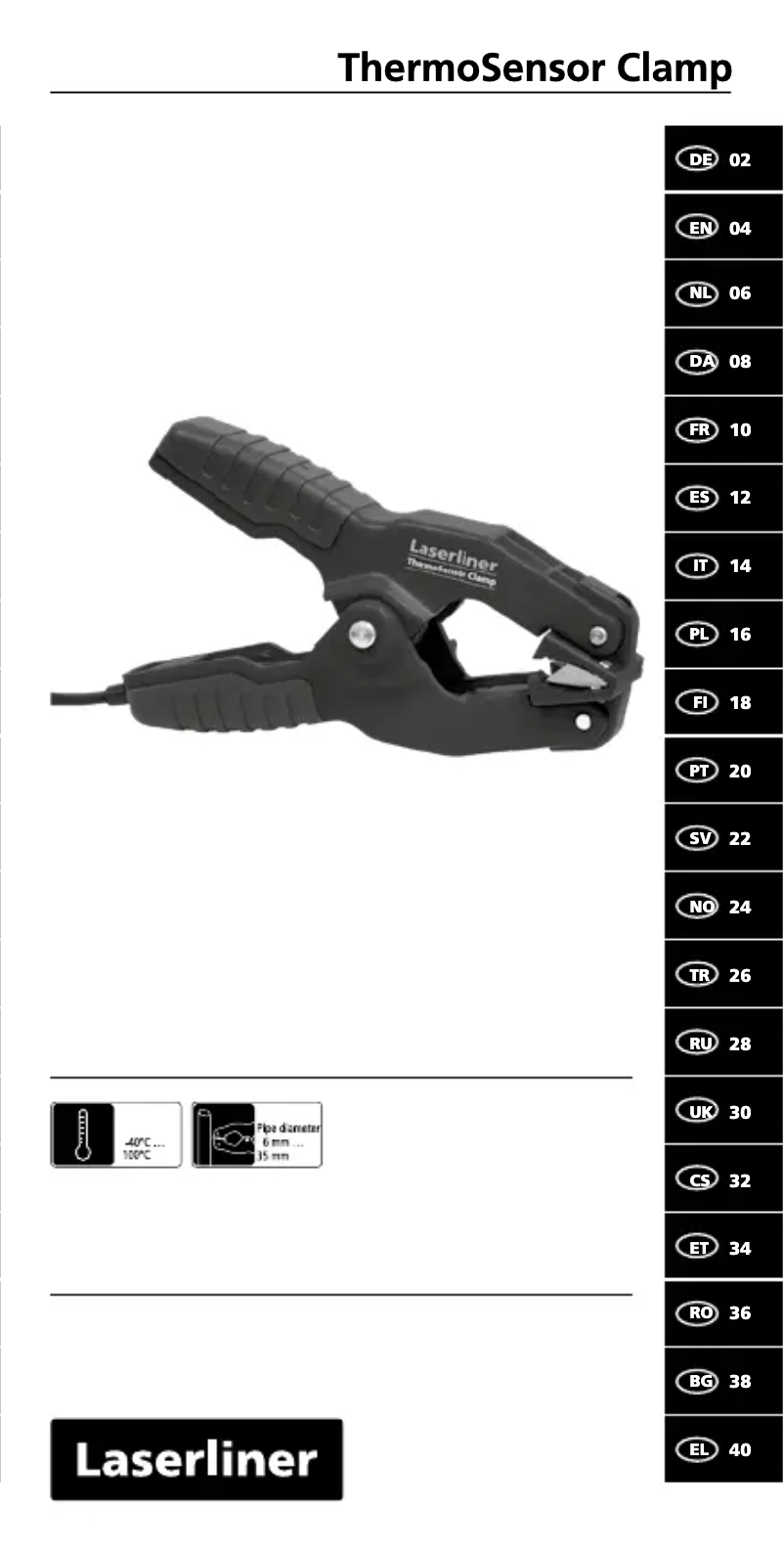 Page n°1 - Manuel utilisateur Laserliner ThermoSensor Clamp