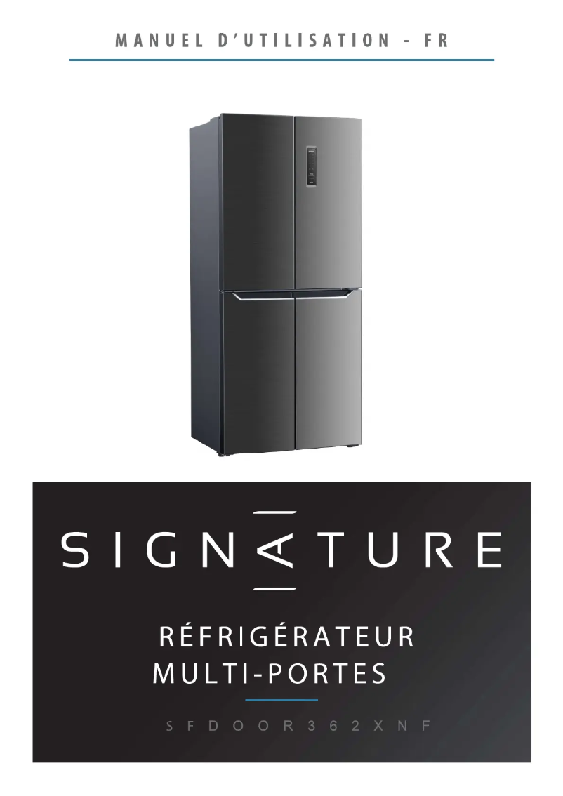 Página 1 del manual Manual de usuario Signature SFDOOR362XNF