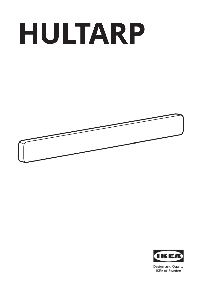 Página 1 del manual Manual de usuario Ikea HULTARP 804.444.42