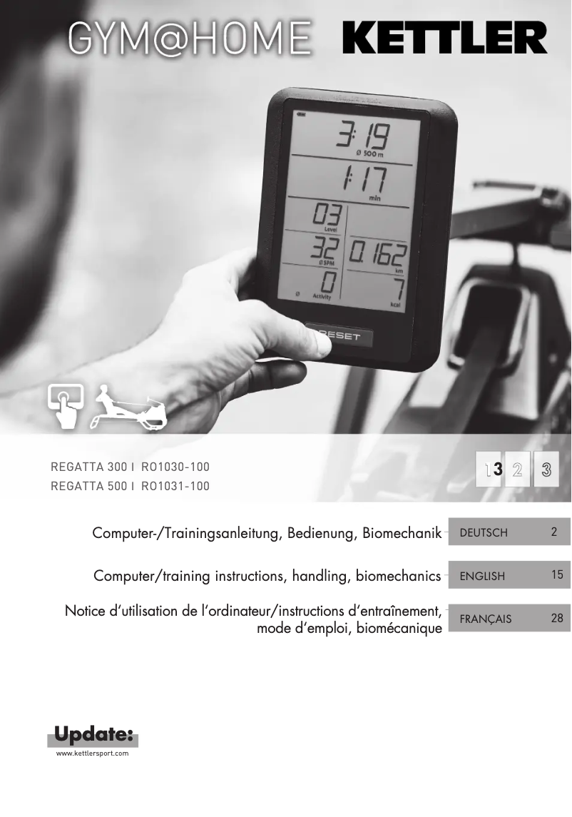 Página 1 del manual Manual de usuario Kettler Regatta 500