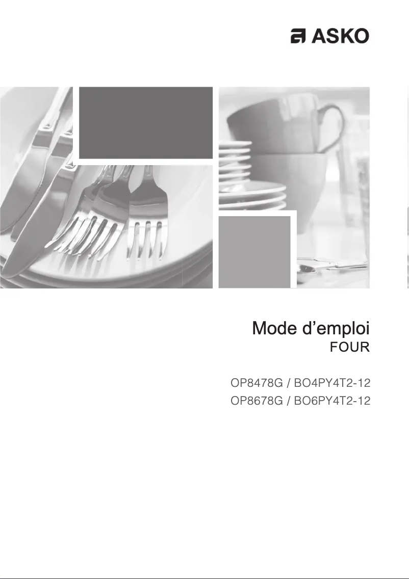Page 1 de la notice Manuel utilisateur Asko OP8678G