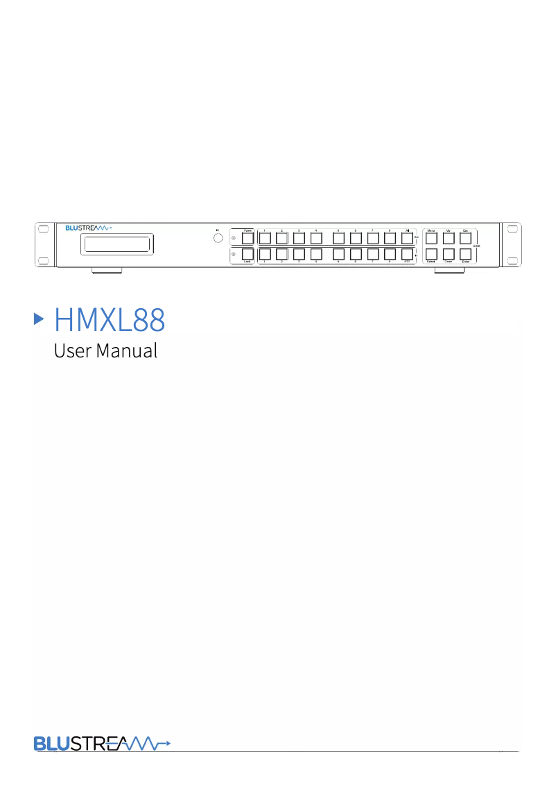 Image de la première page du manuel de l'appareil HMXL88