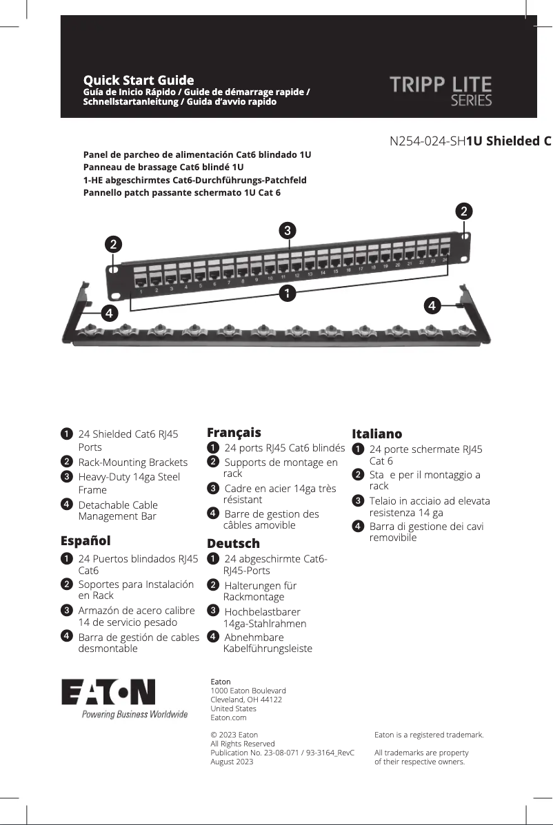Image de la première page du manuel de l'appareil N254-024-SH