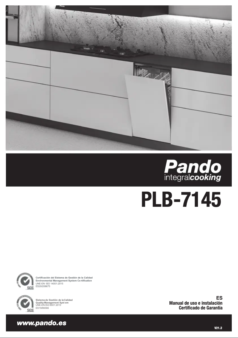 Page 1 de la notice Manuel utilisateur Pando PLB-7145