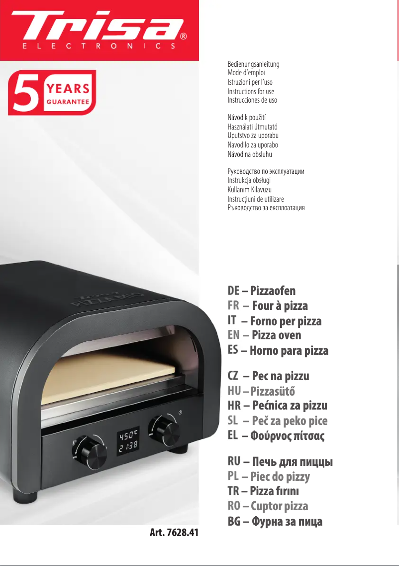 Image de la première page du manuel de l'appareil Pizza Mio 7627.41