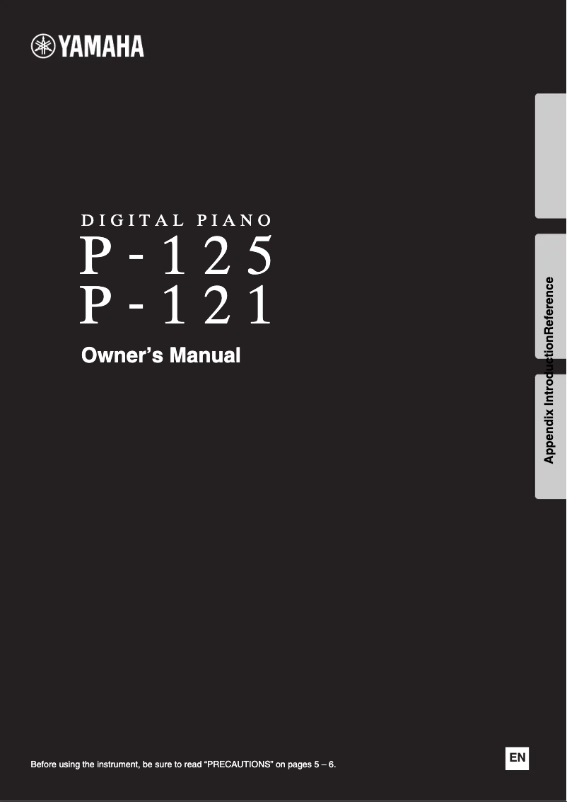 Page n°1 - Manuel utilisateur Yamaha P-121