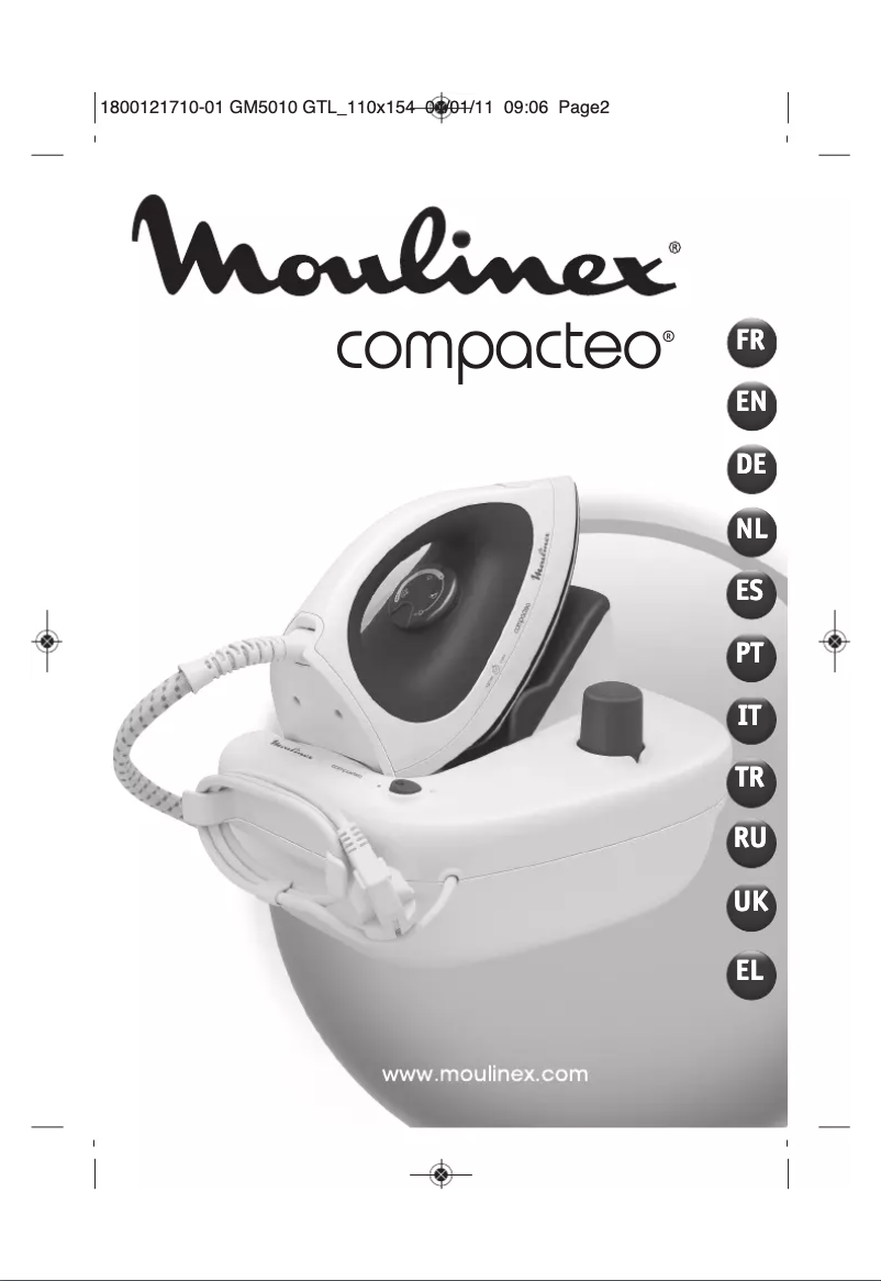 Page n°1 - Manuel utilisateur Moulinex Compacteo GM5010