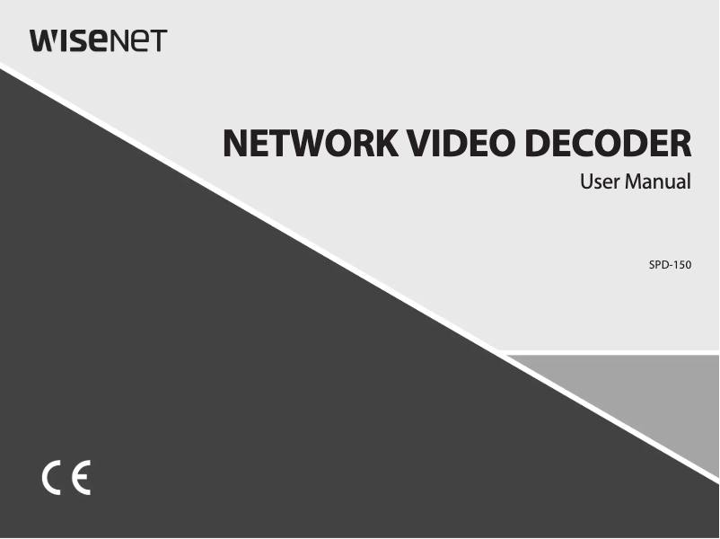 Image de la première page du manuel de l'appareil SPD-150