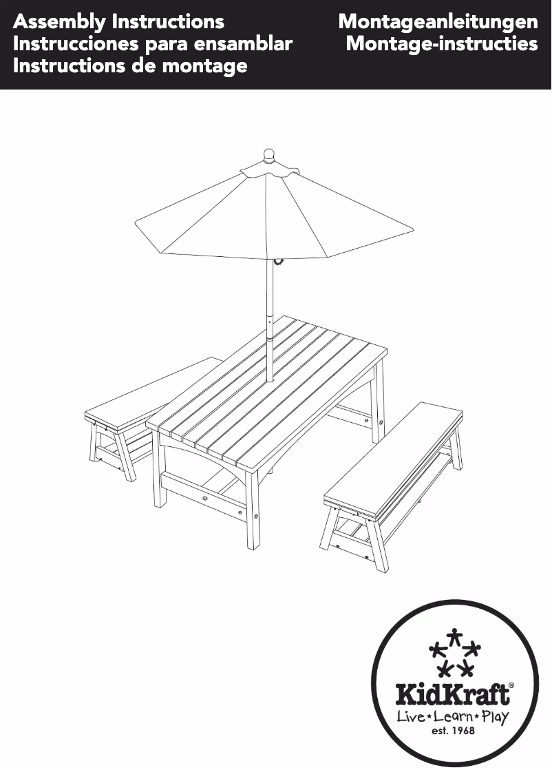 Page 1 de la notice Manuel utilisateur KidKraft 00106