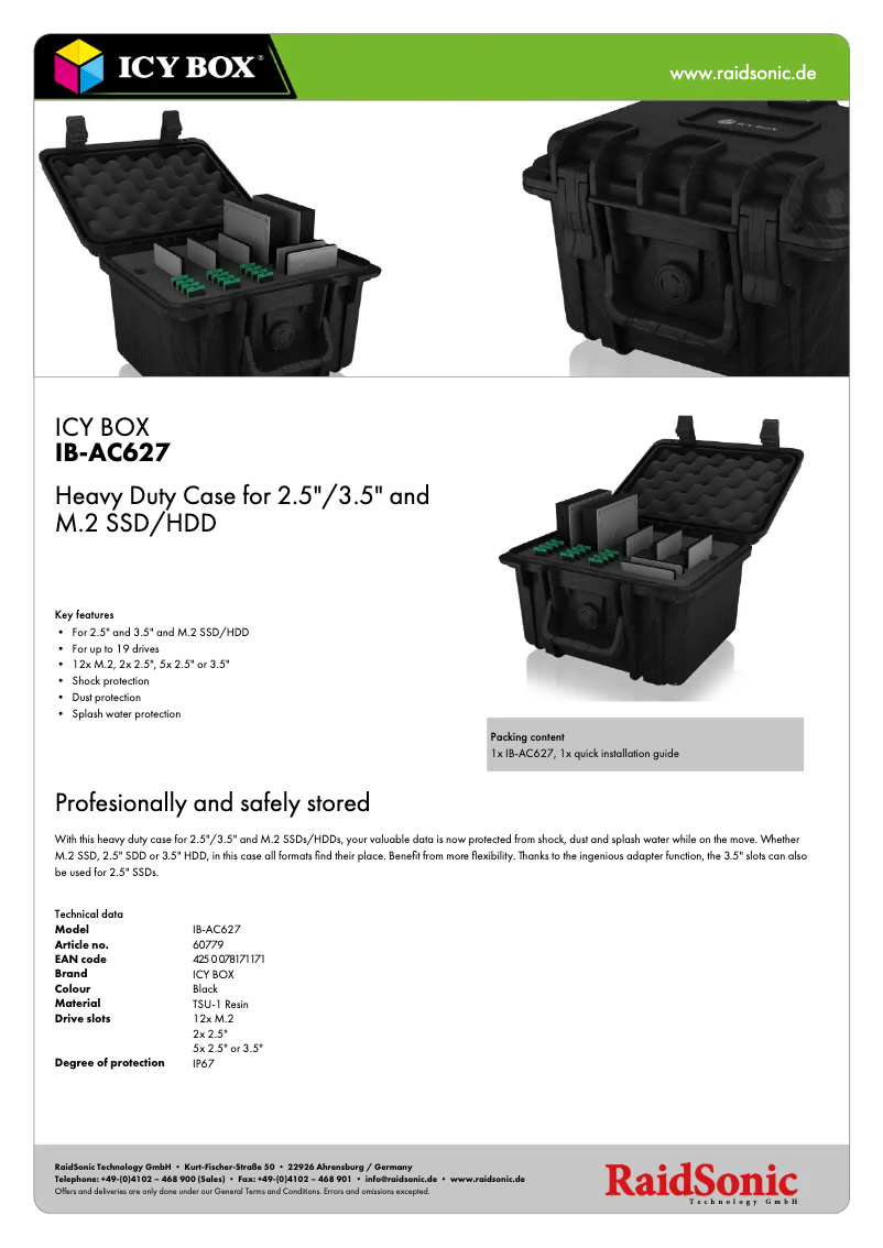 Image de la première page du manuel de l'appareil IB-AC627