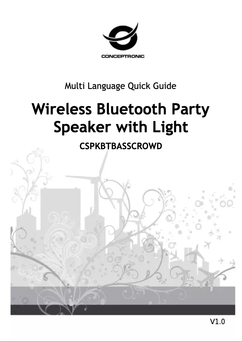 Page n°1 - Manuel utilisateur Conceptronic CSPKBTBASSCROWD