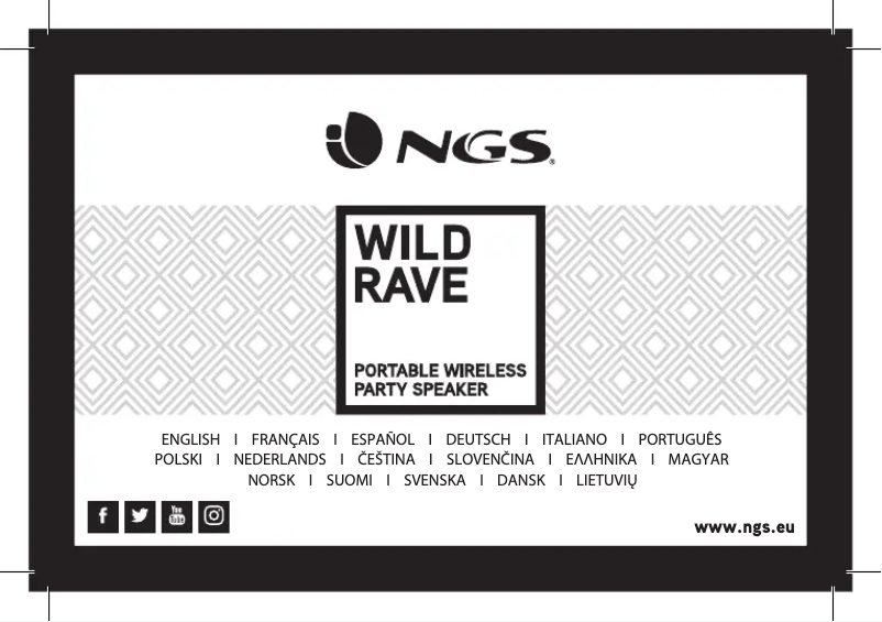Page 1 de la notice Manuel utilisateur NGS Wild Rave 2
