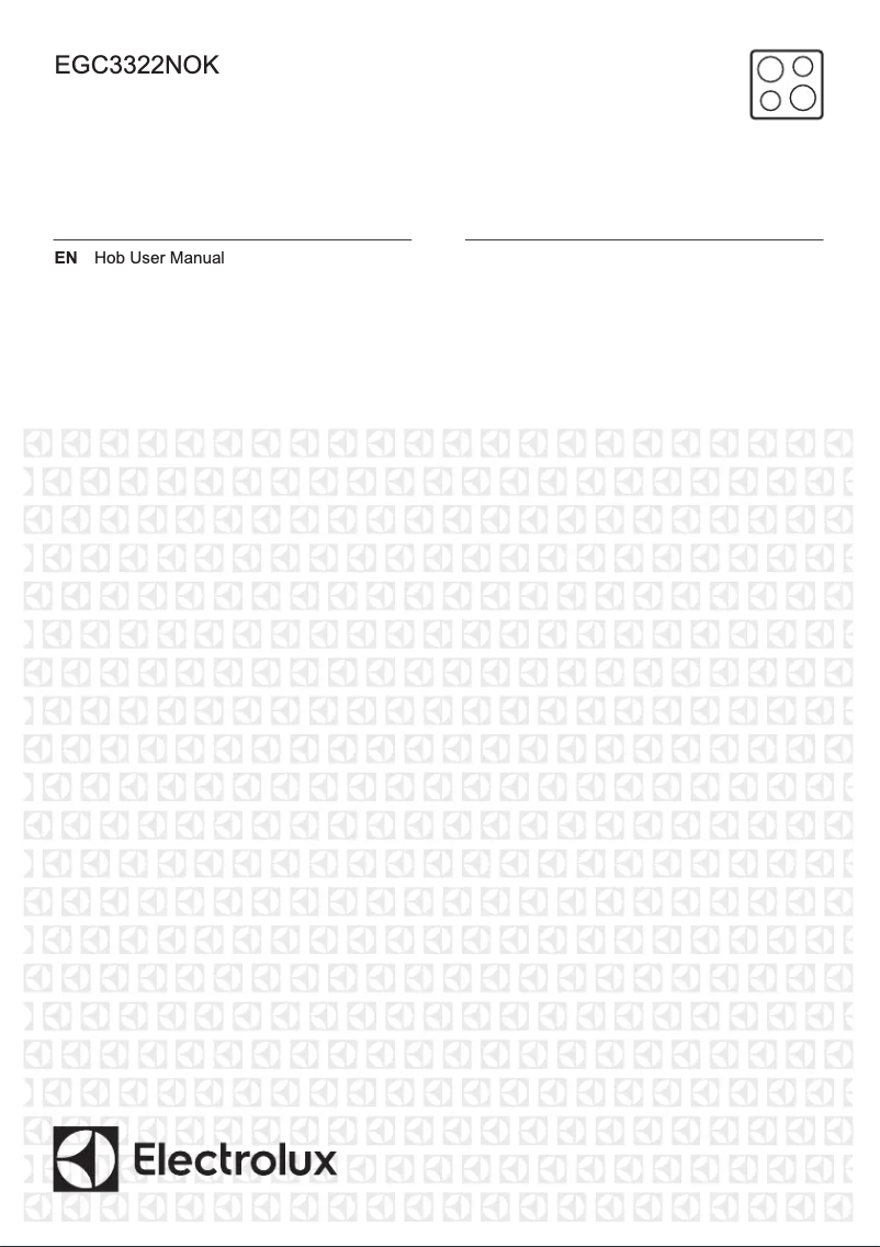 Page 1 de la notice Manuel utilisateur Electrolux EGC3322NOK