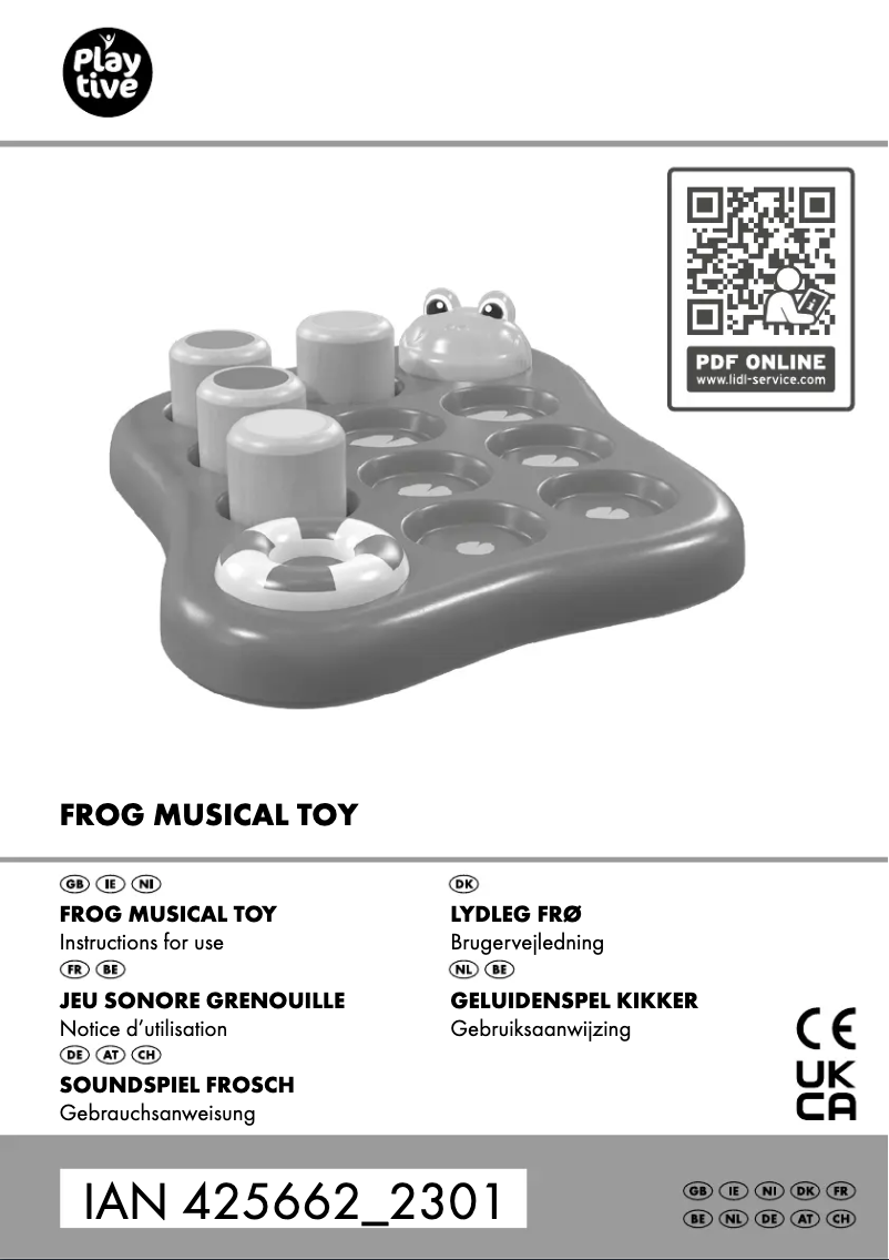 Page 1 de la notice Manuel utilisateur Playtive IAN 425662