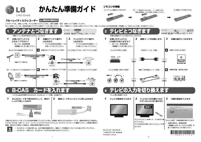 Página 1 del manual Manual de usuario LG BR625J