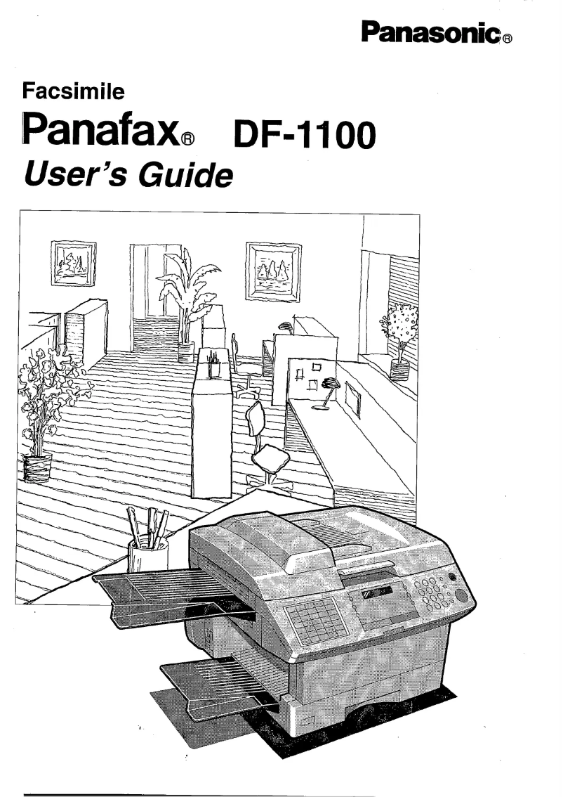 Image de la première page du manuel de l'appareil Panafax DF-1100