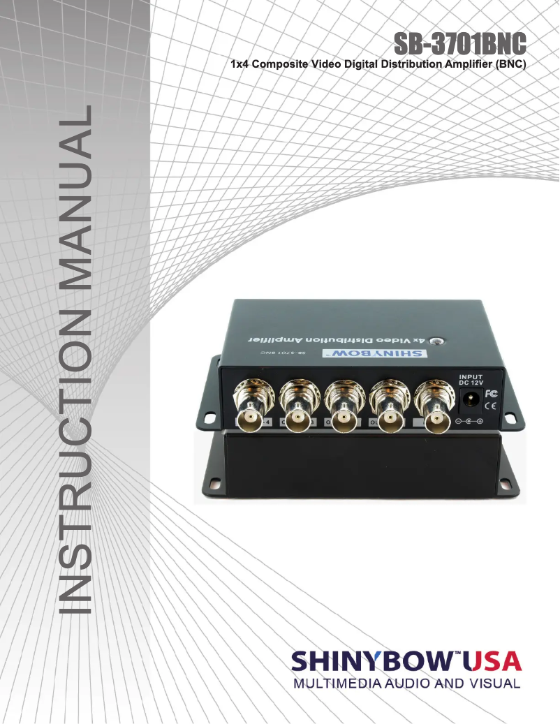 Page n°1 - Manuel utilisateur Shinybow SB-3701BNC