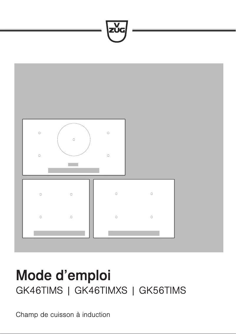 Page 1 de la notice Manuel utilisateur V-Zug GK46TIMSU