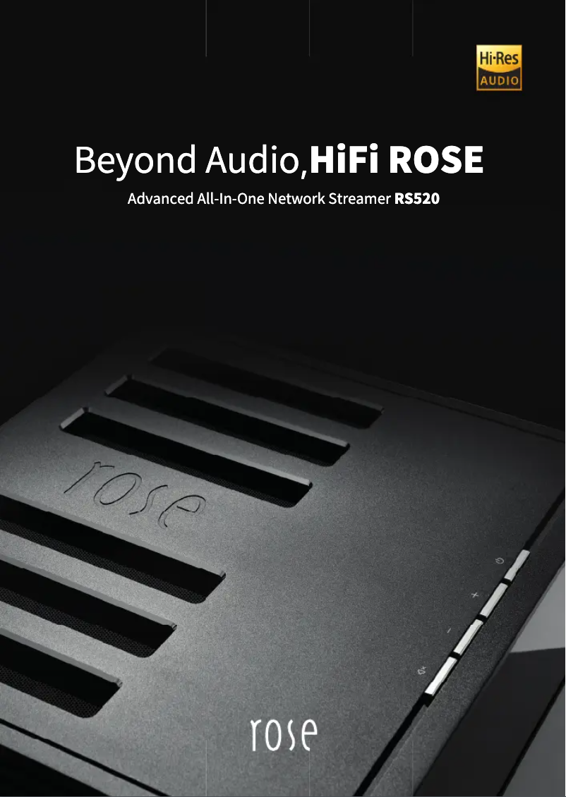 Image de la première page du manuel de l'appareil RS520