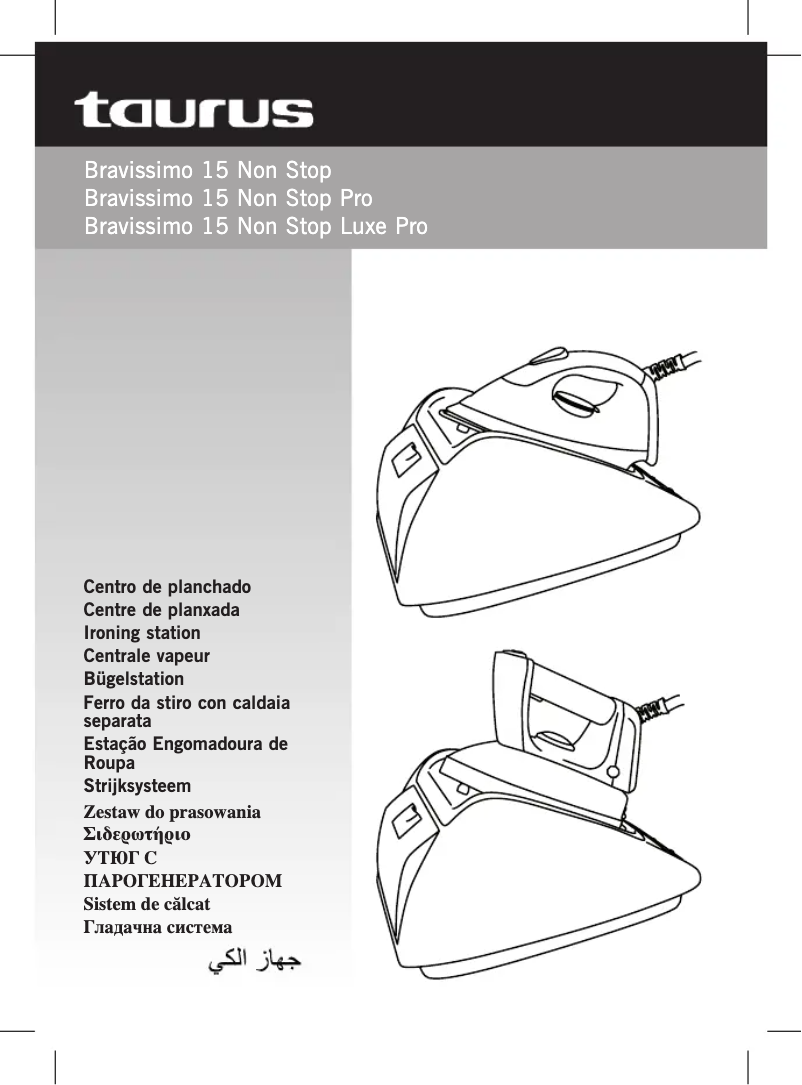 Page n°1 - Manuel utilisateur Taurus Bravissimo 15 Non Stop Luxe Pro