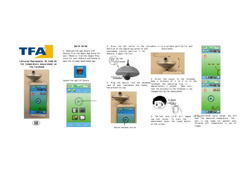 Page 1 de la notice Manuel utilisateur TFA 31.1133