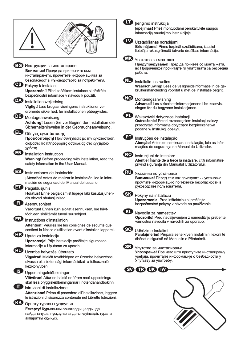 Image de la première page du manuel de l'appareil EW7WO349ST