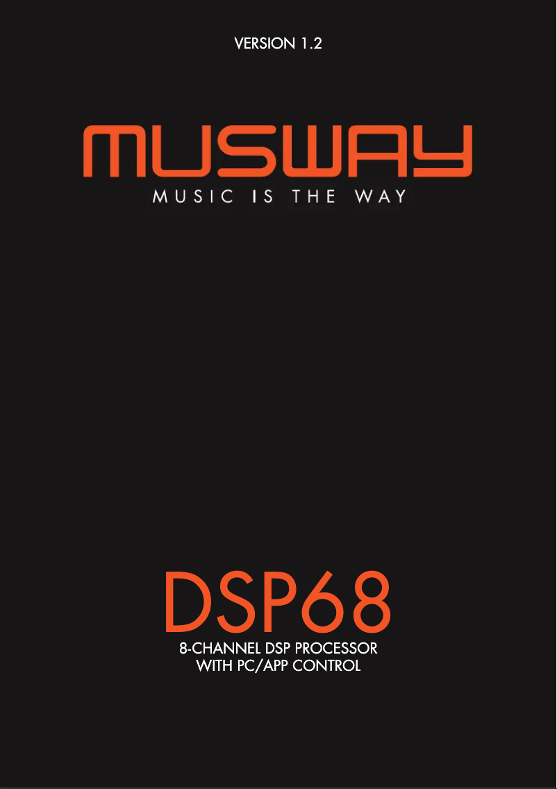 Page n°1 - Manuel utilisateur Musway DSP68