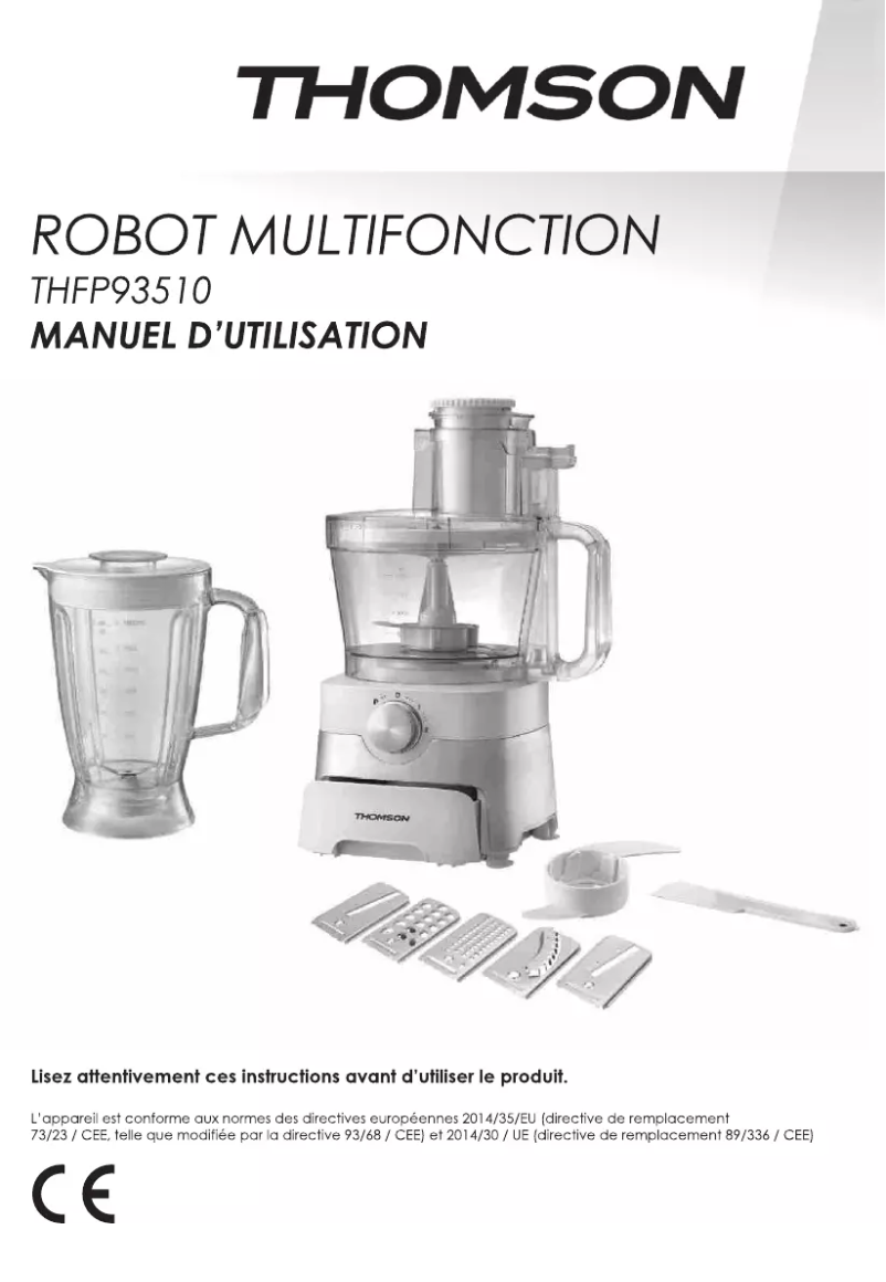 Image de la première page du manuel de l'appareil THFP93510