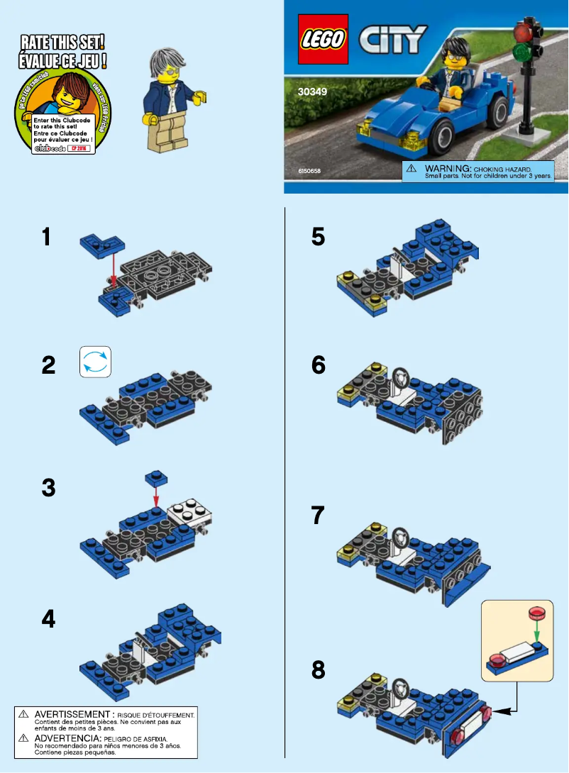 Page 1 de la notice Manuel utilisateur Lego City Sports Car 30349