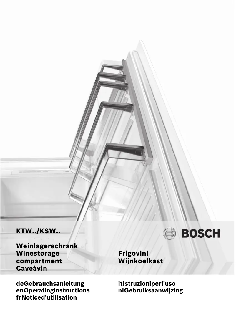 Page n°1 - Manuel utilisateur Bosch KSW22V80