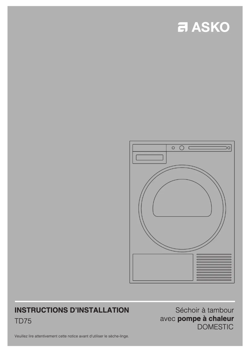 Image de la première page du manuel de l'appareil T208H.W