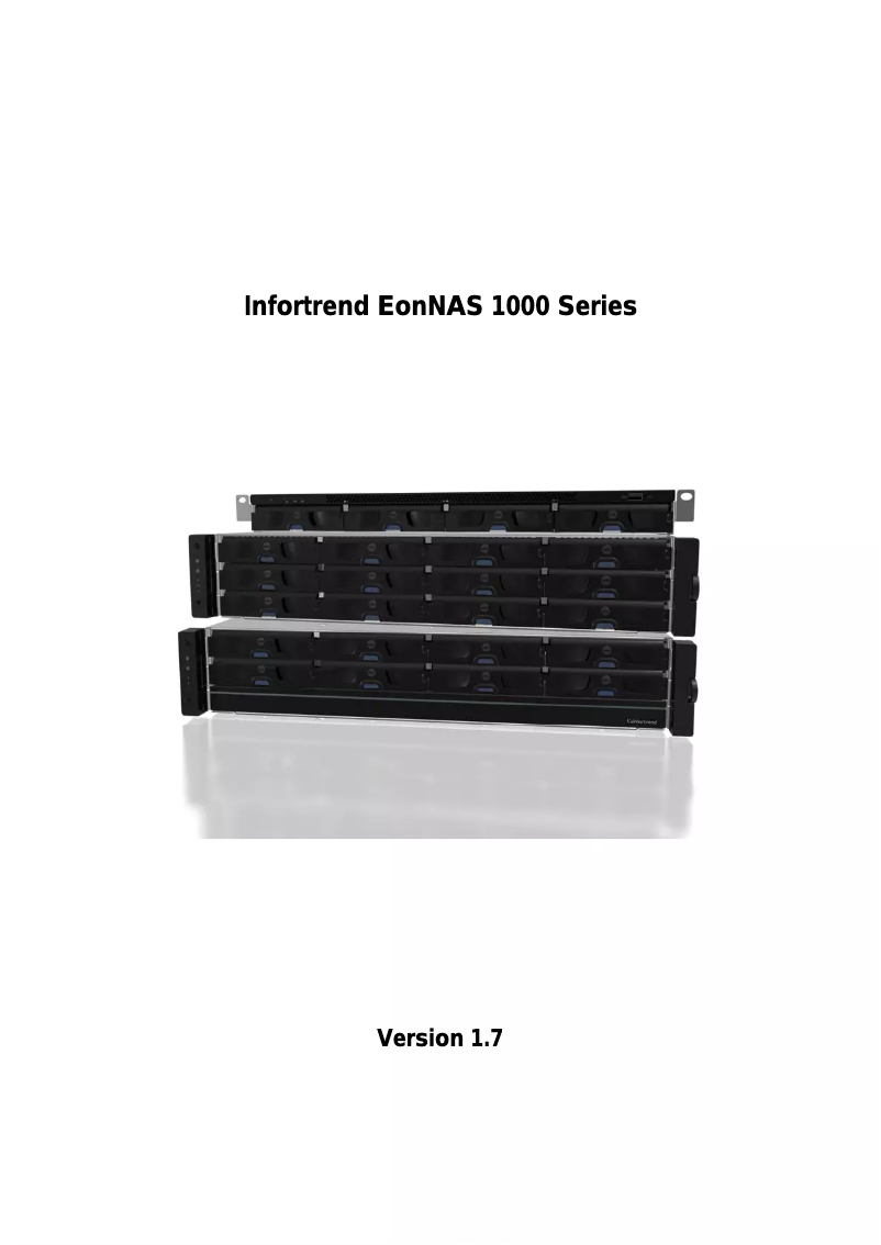 Page 1 de la notice Manuel utilisateur Infortrend EonNAS 1210