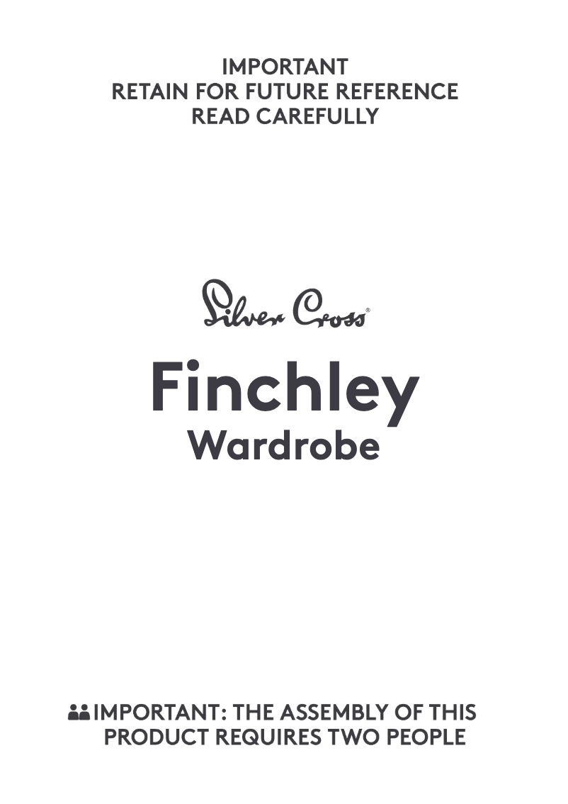 Page 1 de la notice Manuel utilisateur Silver Cross Finchley Wardrobe