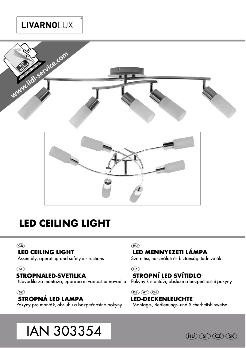 Image de la première page du manuel de l'appareil IAN 316904
