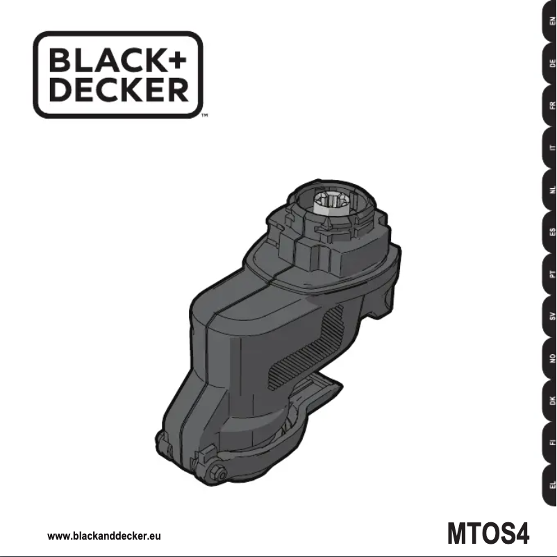 Page 1 de la notice Manuel utilisateur Black & Decker MTOS4