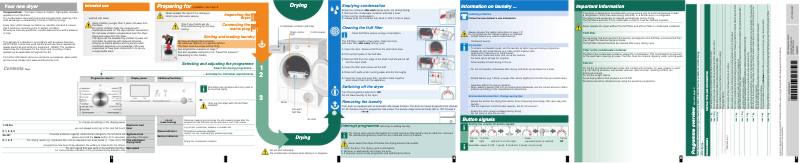 Image de la première page du manuel de l'appareil WT46W564BY