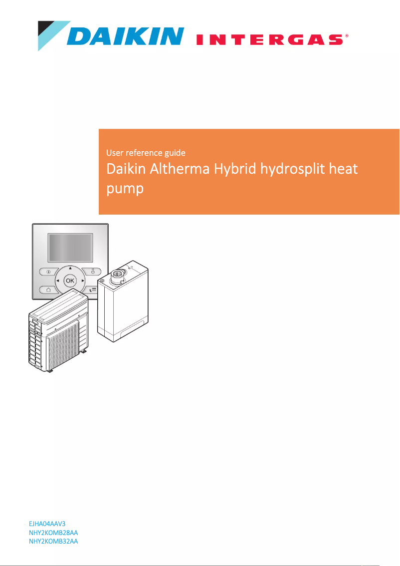 Página 1 del manual Manual de usuario Daikin EJHA04AAV3