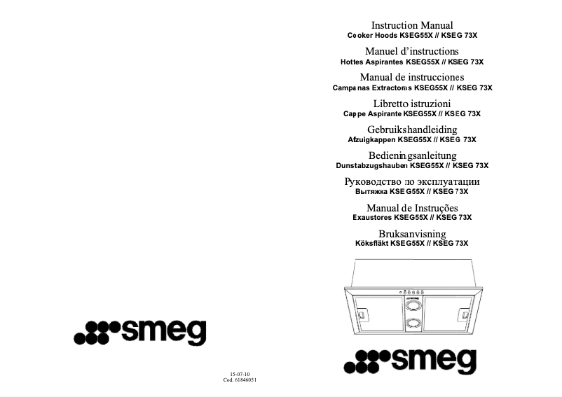 Page n°1 - Manuel utilisateur Smeg KSEG73X