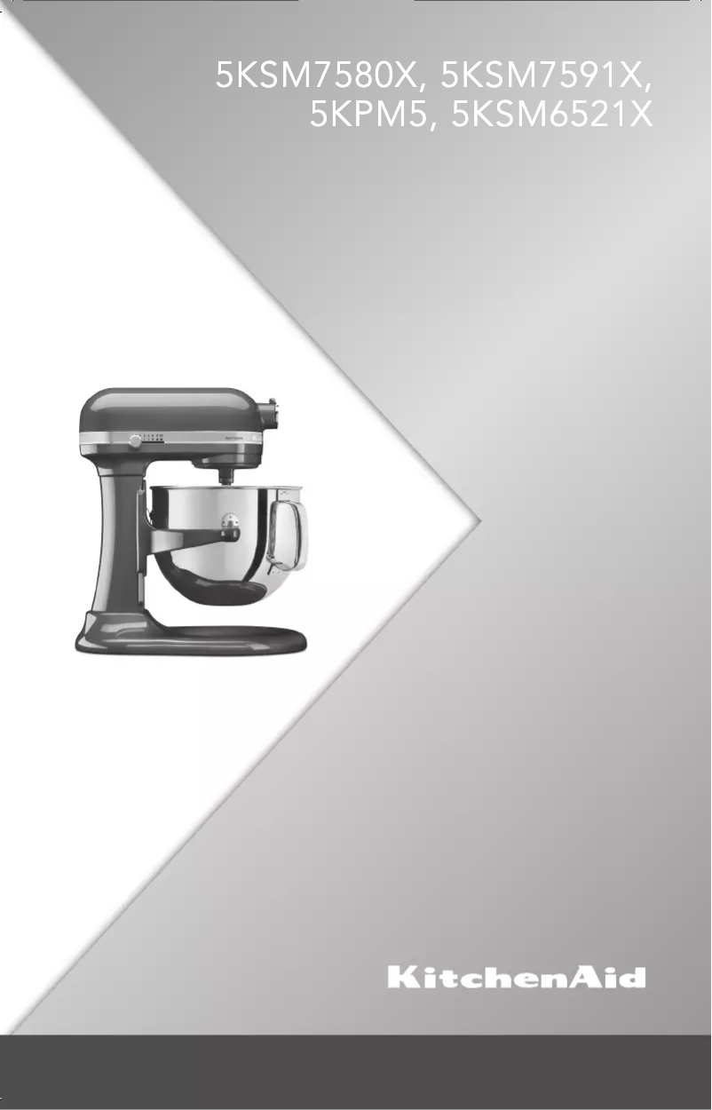 Page 1 de la notice Manuel utilisateur KitchenAid Heavy Duty 5KPM5