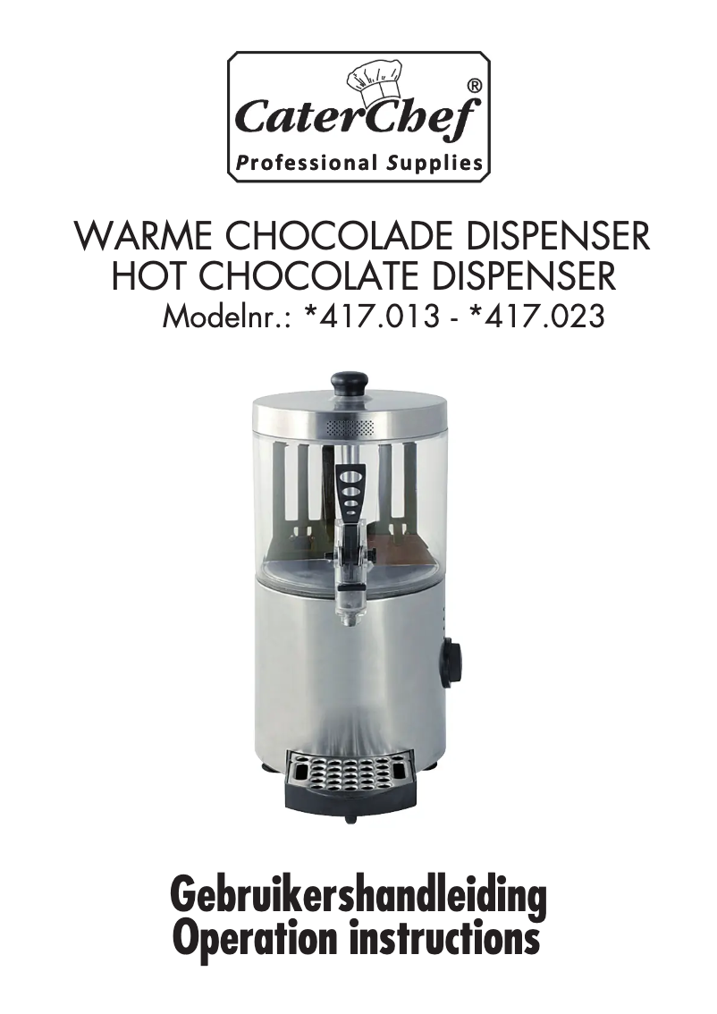 Página 1 del manual Manual de usuario CaterChef 417013