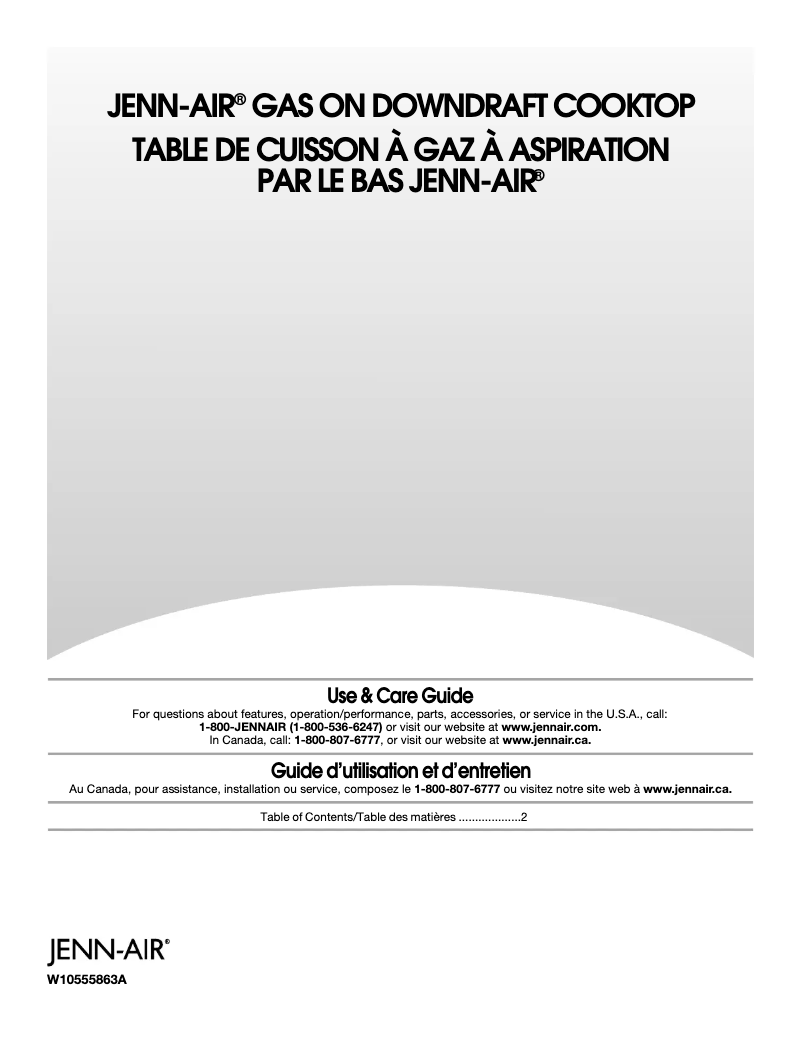 Image de la première page du manuel de l'appareil JGD3536BS