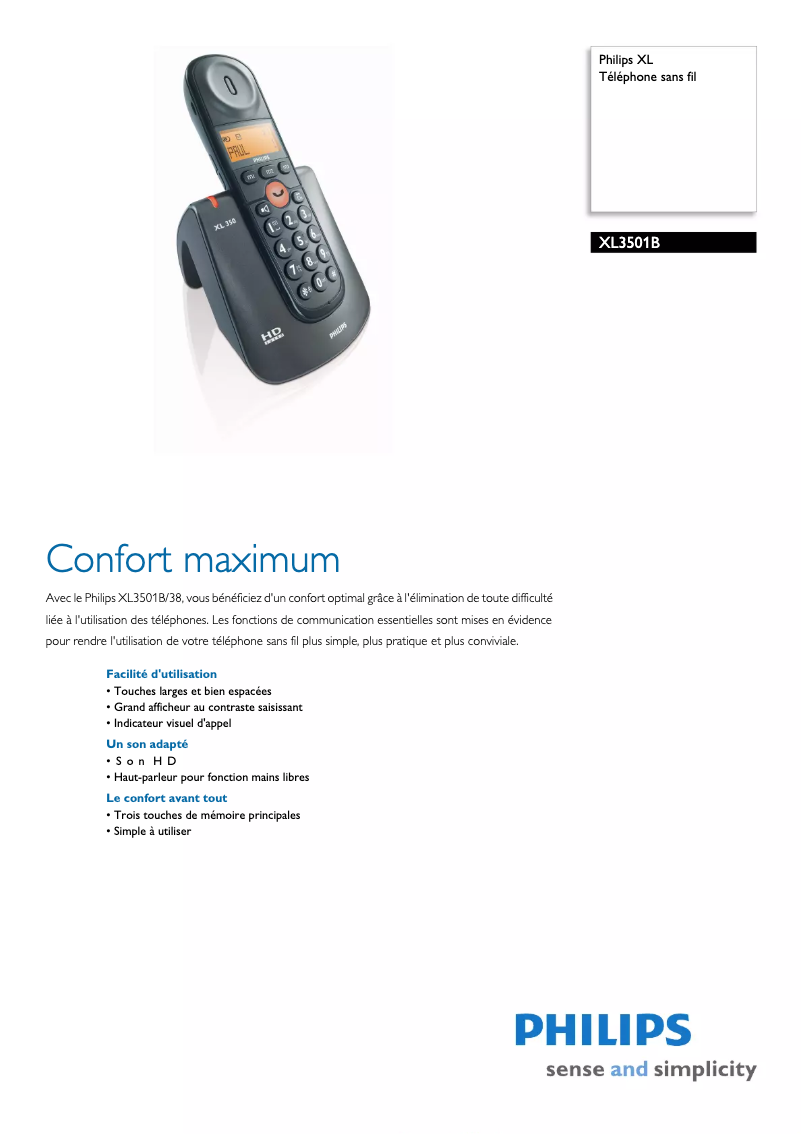 Image de la première page du manuel de l'appareil XL350